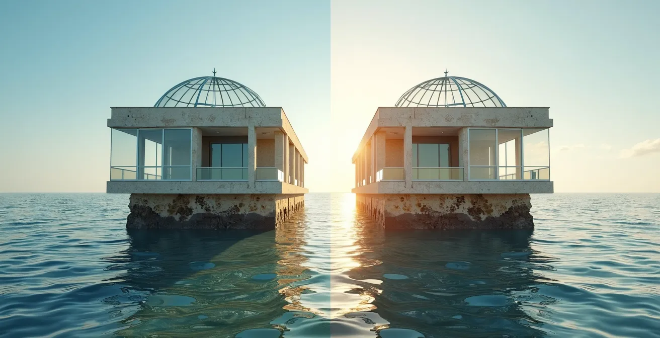 Mappa termica del rischio assicurativo per zone costiere italiane