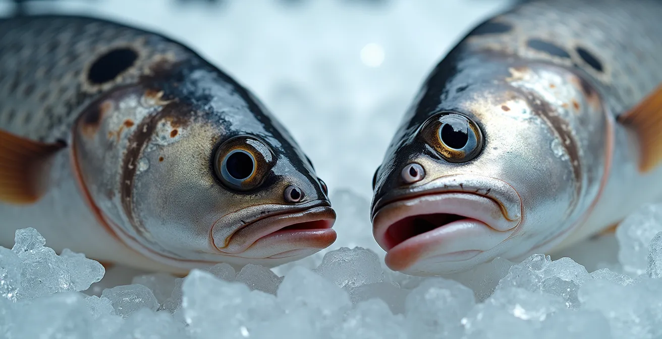 Confronto ravvicinato tra pesce palla maculato tossico e pesci mediterranei simili ma commestibili
