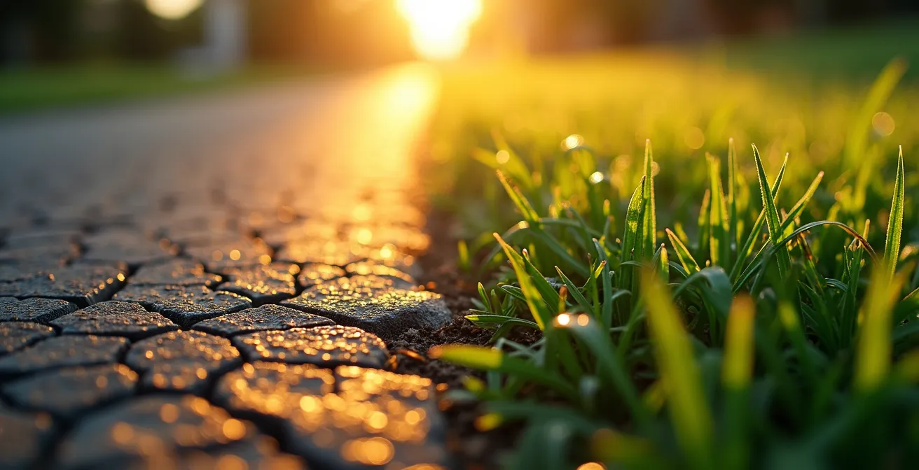 Confronto termografico tra centro urbano cementificato e area verde periferica mostrando la differenza di temperature